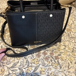 Michael Kors Black and Gray Satchel